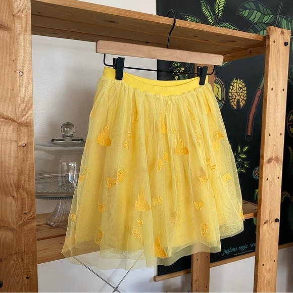 Hanna Andersson X Disney Princess Repunzel Embroidered Yellow Tulle Skirt 10 - Picture 4 of 9
